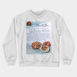 Peach Pie Recipe Crewneck Sweatshirt